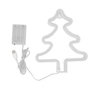 Engaging Christmas Neon Sign - Christmas Tree Shape Neon Light - USB Deco Night Light for Desk and Wall Display - LED Neon Sign for Wall Decor