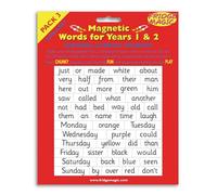 Engaging Magnetic Words for Key Stage 1 (Years 1 & 2) - | Expand Vocabulary, Build Sentences & Boost Reading Skills | Durable Fridge Magnets for Home Learning - Pack 3