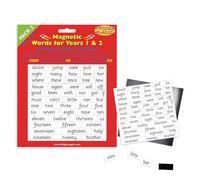Engaging Magnetic Words for Key Stage 1 (Years 1 & 2) - | Expand Vocabulary, Build Sentences & Boost Reading Skills | Durable Fridge Magnets for Home Learning - Pack 2