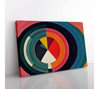 Engaging Modern Abstract Art Canvas Wall Art Print Ready to Hang, Framed Picture for Living Room Bedroom Home Office Décor, 50x35 cm (20x14 Inch)