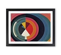 Engaging Modern Abstract Art Framed Print | A4 Black Framed Wall Art | Ready to Hang | Abstract Fantasy Picture | Living Room Bedroom Lounge Office