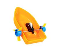 Engaging Paddle Boat Model for Kids Students Aged 6+ Wheel Assembly Toy Classroom Teaching Tool