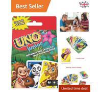 Engaging UNO Junior Card Game with 45 Colorful Cards - Perfect Gift for Kids 3+