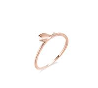 Engagment Ring, Promise Ring To Myself Elegant Heart Round Diamond 18.1K Rose Gold Size M 1/2