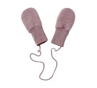 Engel 100% merino wool fleece mittens newborn no scratch (Rosewood melange)