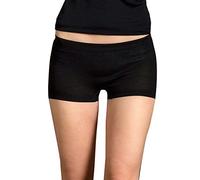 Engel 70% Organic Merino Wool 30% Silk Women's Panties Boxers. Made in Germany. (UK18/20 (EU 46/48), Black)