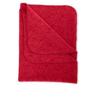 Angel nature, baby fleece blanket with mussel edge, 100% wool (kbT) (80 x 100 cm, jasper melange)