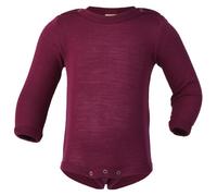 Engel - Baby Bodysuit Long Sleeve with Press Studs on Shoulder - Merino base layer size 62/68, purple