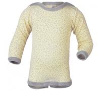 Engel - Baby Bodysuit Long Sleeve with Press Studs on Shoulder - Merino base layer size 62/68, sand