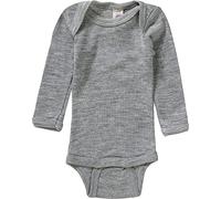 Engel Baby Bodysuit Long Sleeve Wool Silk (3-7 Months (Height 23-27) (62/68), Light Grey)