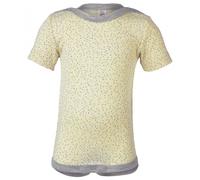 Engel - Baby Bodysuit Short Sleeve with Press Studs on Shoulder - Merino base layer size 74/80, sand