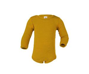 Engel, Baby Bodysuit/Underwear, 70% Organic Wool, 30% Silk (8-15 months (Height 28-31) (74/80), Saffron)
