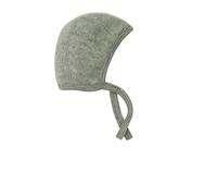 Engel, Baby Bonnet, 100% Organic Wool (3-7 Months (Height 23-27) (EU 62/68), Light Grey Melange)