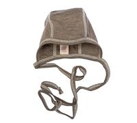 Engel, Baby Bonnet, 70% Virgin Wool and 30% Silk Walnut