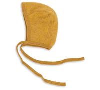 Engel 100% merino wool fleece hat baby infant newborn bonnet (50/56, Saffron melange)