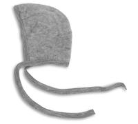 Engel, Baby Bonnet, 100% Organic Wool (3-7 Months (Height 23-27) (EU 62/68), Light Grey Melange)