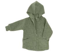 Engel - Baby Hooded Zip-Up Jacket - Wool jacket size 110/116, olive