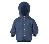 Engel Baby Jacket with Hood Wool Fleece, Blue blend, 110-116