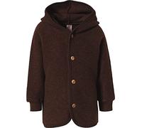 Engel Baby Jacket with Hood Wool Fleece (Cinnamon, 86-92), Cinnamon Melange, 86-92