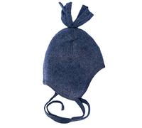 Engel Baby Fleece hat, 100% Merino Wool, (86/92 (Circumference 46-48), Blue Melange)