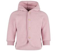 Engel - Children's Hooded Jacket with Wooden Buttons - Wool jacket size 110/116, pink