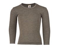 Engel - Children's Underwear Vest, 70% Organic Merino Wool, 30% Silk (4-6 Years - EU 116, Walnut)