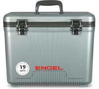 ENGEL Cooler Box 18L Small Cool Box for Drinks and Food in Silver