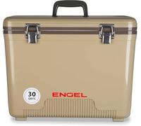ENGEL Cooler Box 28.4 L - Leak-Proof, Air Tight, Drybox Cooler for Camping, Fishing, Hiking,Picnic - Mini Ice Boxes Large Enough for 30 Cans, 48.3 x 31.7 x 36.8 CM Small Cool Box for Drinks and Food
