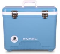 ENGEL Cooler Box 28.4 L - Leak-Proof, Air Tight, Drybox Cooler for Camping, Fishing, Hiking,Picnic - Mini Ice Boxes Large Enough for 30 Cans, 48.3 x 31.7 x 36.8 CM Small Cool Box for Drinks and Food