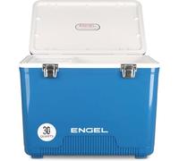ENGEL Cooler Box 28.4L - Leak-Proof, Drybox Cooler for Camping, Fishing, Hiking,Picnic - Ice Boxes Large Enough for 30 Cans, 42 x 28.6 x 32.4 CM Small Cool Box for Drinks and Food in Elemental Blue