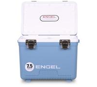 ENGEL Cooler Box 7.1 L - Leak-Proof Drybox Cooler for Camping, Fishing,Hiking,Picnic - Mini Ice Boxes Large Enough for 8 Cans, 31 x 20.3 x 25.4 CM Small Cool Box for Drinks and Food in Blue
