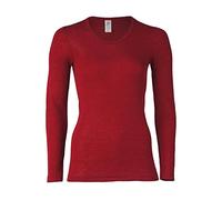 Engel GmbH Women's Thermal Vest Top 70% Organic Merino Wool 30% Silk (2. UK 10/12 - EU 38/40, Mallow)
