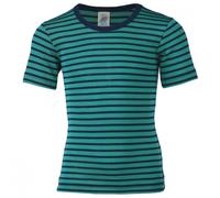 Engel - Kids' Undershirt S/S - Merino base layer size 176, turquoise/blue