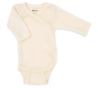 Engel - Kid's Wickelbody L/S mit Druckknöpfen an der Seite - Body size 38, white