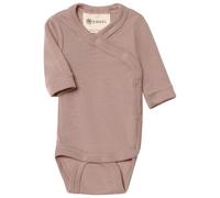Engel - Kid's Wraparound Bodysuit L/S with Press Studs on the Side - Body size 44, brown