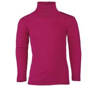 Engel Merino Wool Silk Children Turtleneck T-Shirt Boy Girl Organic Thermal Underwear (5-7 Years - EU 128, Raspberry)