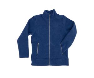 Engel Men's Fleece Jacket, 100% Virgin Wool, Gentian, 54-56