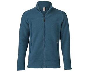 Engel Men's Fleece Jacket, 100% Virgin Wool, Natural (Gentian, 58-60), Gentian, 58-60