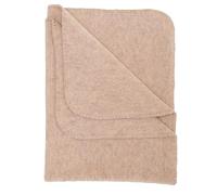 Engel Natur, Baby Fleece Blanket with Shell Edge, 100% Wool (kbT) (80 x 100 cm, Sand Melange)