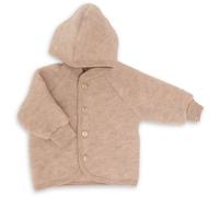 Engel Natur Children's Fleece Hoodie Jacket, Sand Melange, EU 98-104, Sand melange, 98-104