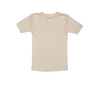 Engel Natur, Childrens Undershirt T-Shirt, 70% Organic Wool, 30% Silk (12-14 years - EU 164, White - Natural)