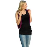 Engel Natur, Long Top, 70% Wool 30% Silk (1. UK 6/8 - EU 34/36, Black)