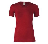 Engel Natur Women's Camisole/Shirt Shortsleave, Wool and Silk (3. UK 14/16 - EU 42/44, Mallow)