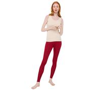 Engel Natur Women's Leggings | 70% Organic Virgin Wool, 30% Silk - GOTS - Red - 12