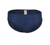 Engel Natur, women's panties with lace, 70% wool (kbT), 30% silk - Blue - 16/18 UK