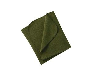 Engel Natural, Baby Fleece Blanket with Shell Edge, 100% Wool (kbT) (80 x 100 cm, Reed Melange)