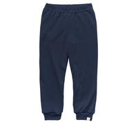 Engel Natural, Children's Jogging Bottoms, Comfortable Trousers, 70% Wool (Merino), 30% Silk, GOTS Certified, navy, 128