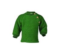 Engel Sweater 100% Merino Wool Baby Newborn Organic Fleece Raglan Shirt Shoulder Buttons 57 5410 (50/56, Green Melange)