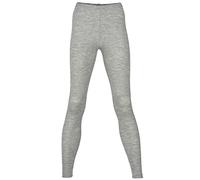 Engel Thermal Leggings, Organic Merino Wool and Mulberry Silk Base Layer (2. UK 10/12 - EU 38/40, Light Grey mélange)