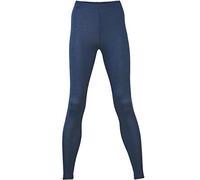 Engel, Thermal Leggings, Organic Merino Wool, Mulberry Silk Base Layer (UK 18/20 -EU 46/48, Navy)